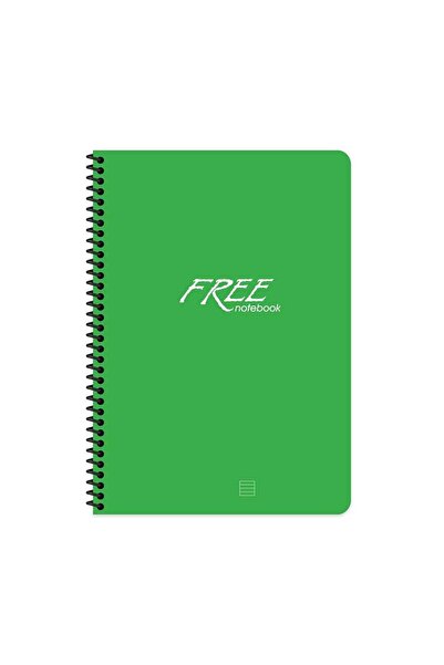 KESKİN COLOR Keskin Color Free Spiralli Yeşil Plastik Kapak 100 Yaprak A4 Çiz...