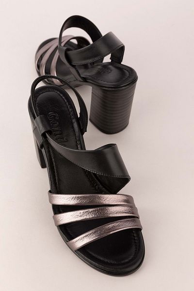 Gondol Pantofi eleganti de damă din piele naturală cu toc Tlh.603