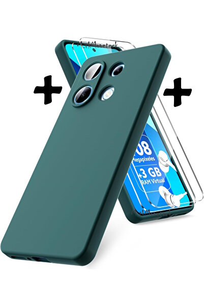 m.tk moveteck Xiaomi Redmi Note 13 Kılıf Mat Hisli içi Kadife Yumuşak Renkli ...