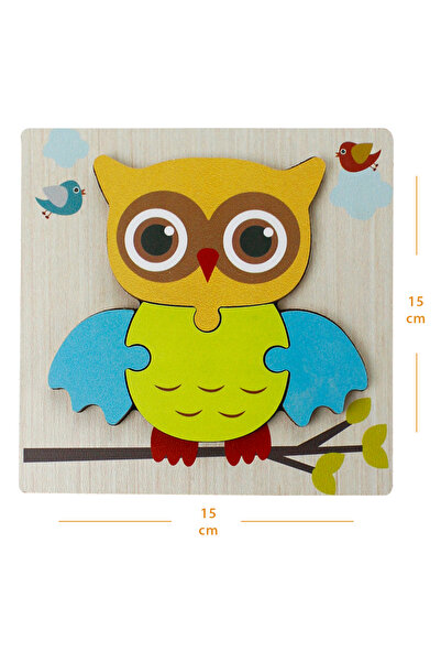 Genel Markalar Ahşap Puzzle Baykuş Temalı - T5001