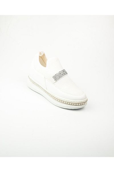 Castle Black 35205 Model White Stone Detaliat Pantofi sport dama