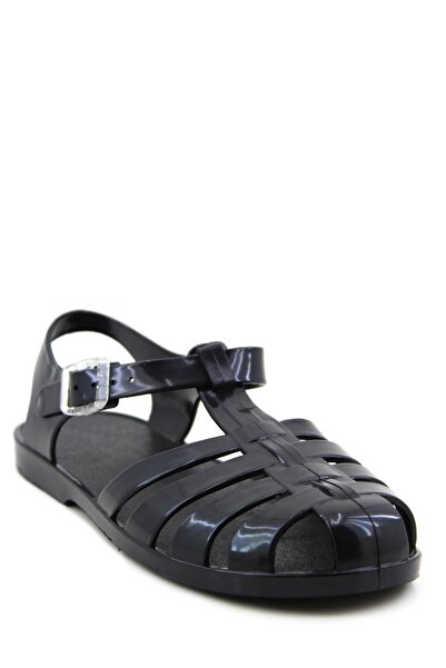 GDT Ayakkabı Beach Women's Sandals - Black Cage Model, Side Buckle Detailed