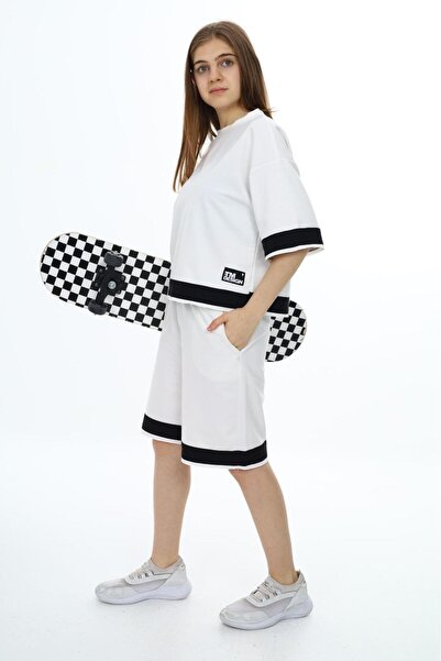 Jannock Κοριτσίστικο Σετ Αθλητική Φόρμα Oversize Βαμβακερή - Σορτς με μισό μανίκι