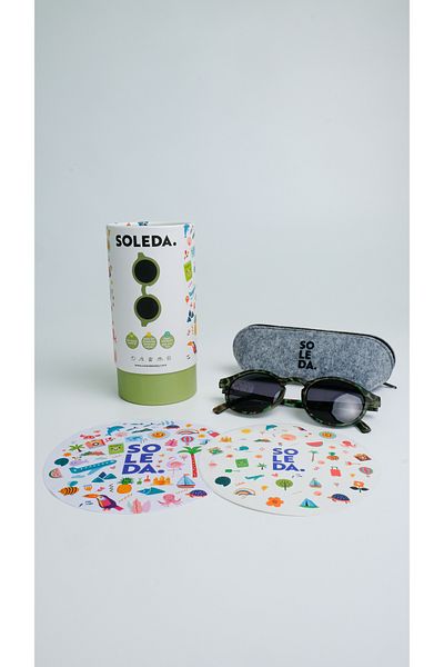 SOLEDA 6-12 Years Old Children's Sunglasses - Hunter Green