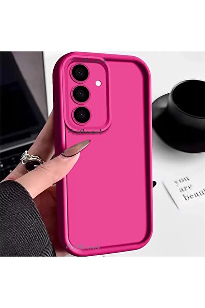 m.tk moveteck Samsung Galaxy A15 Kılıf Yumuşak Renkli Lansman Silikon Kamera Korumalı Çıkıntılı Kenarlı 3d Desenli