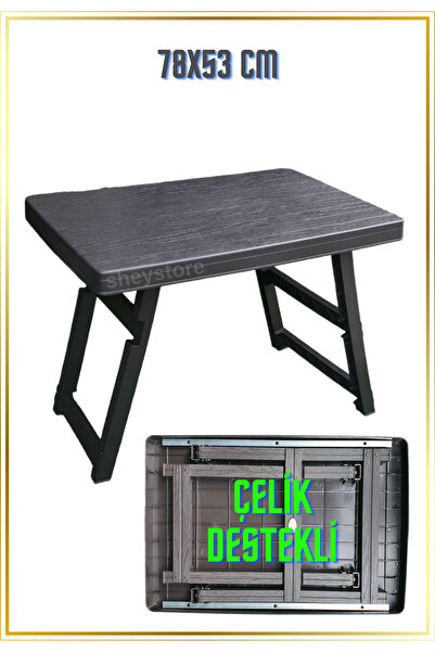 IRAK PLASTİK Holiday HS-700 Katlanır Piknik & Kamp Sehpası Kahverengi