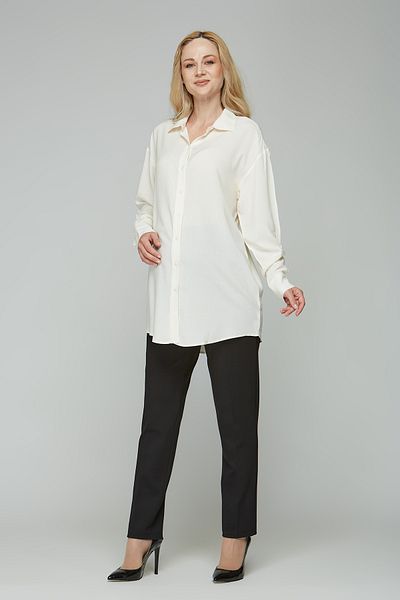 Motherway Winter Black Work Pants - Adjustable Waist Maternity Trousers