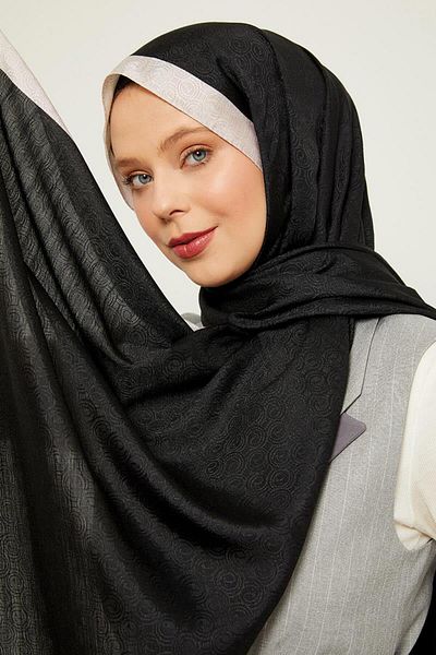 Levidor Monogram Patterned Ring Shawl