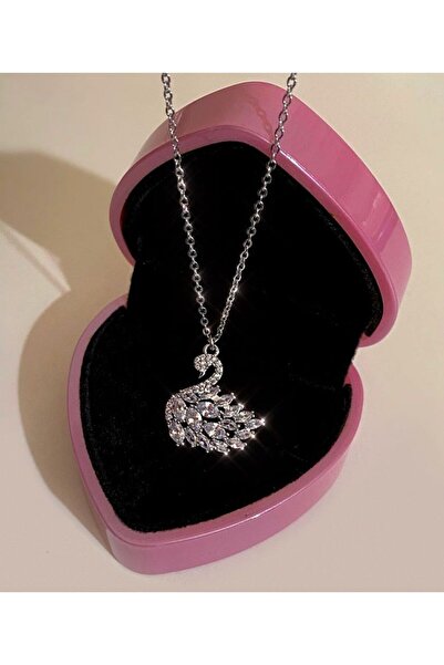DMR Accessoire Steel Swan Detailed Necklace