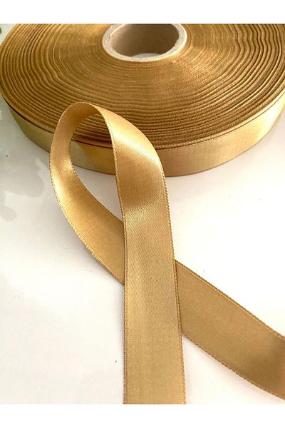 canan dizayn Σατέν κορδέλα σε χρώμα μέλι - 2 cm (10 μέτρα)