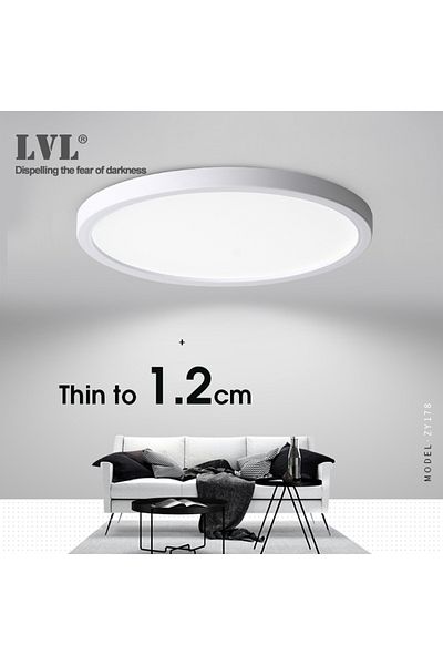 LVL LED Ceiling Light 6W 9W 13W 18W 24W Modern Surface Ceiling Lamp AC85-265V For Kitchen Bedroom Bat...