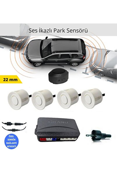 schumi Guard Park Sensörü Soketli Ses İkazlı Beyaz (22mm) Uyumlu