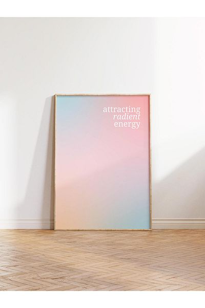 Postifull Aura Series NO:139 - Πολύχρωμη αφίσα με ακτινοβολία ενέργειας που προσελκύει τον άγγελο