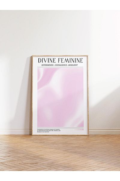 Postifull Aura Series NO:206 - Divine Feminine Pepe, Angel Number, Έγχρωμη αφίσα χωρίς πλαίσιο