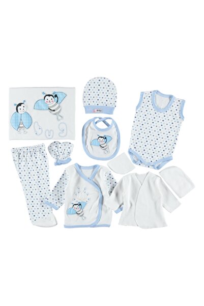 dressmix Erkek Bebek Hastane Çıkışı Kıyafeti Yeni Doğan Bebek Hediyesi 10 Par...