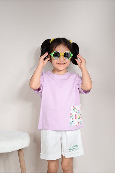 KİDSPİTİRCİK Ліла Кіз Дитячий комплект шортів