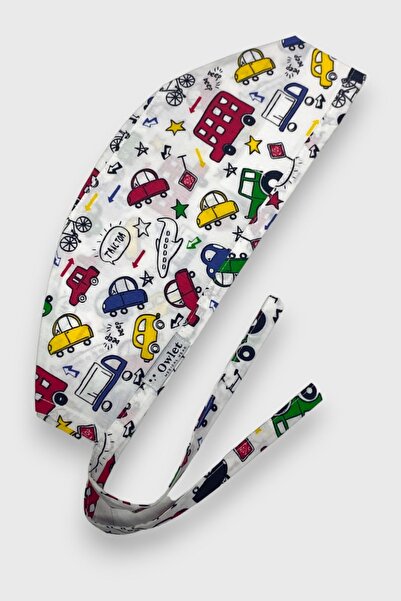 Owlet Medikal Araba Desenli Cerrahi Erkek Bone