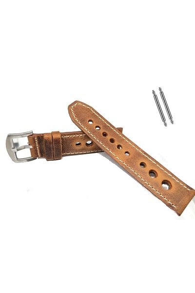FADO Tissot Fossil Crayz 22mm Light Tan - Genuine Leather Compatible