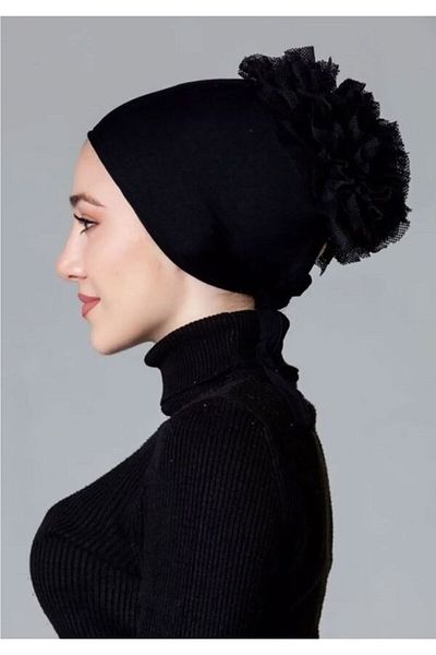 senmasy 2 Pieces Anti-Slip Knob Lace Ruffle Bonnet