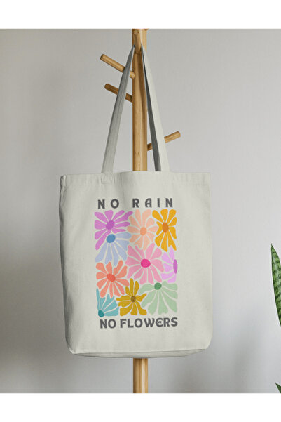 redame Cloth Bag Tote - No Rain No Flowers