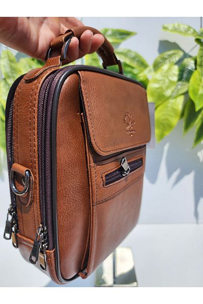 West Polo Çanta WEST POLO MEN A КАЧЕСТВО 1. Чанта през рамо с класическа изработка (6 отделения)