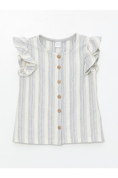 LC Waikiki LCW Baby - Crew Neck Short Sleeve Blouse for Baby Girl