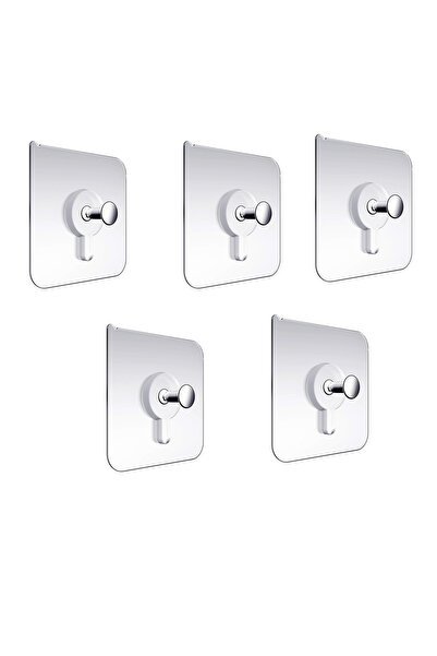 Microcase Güçlü Plastik Yapışkanlı Hanger Vidasız Eşya Ürün Taşıma Askılık 5 ...
