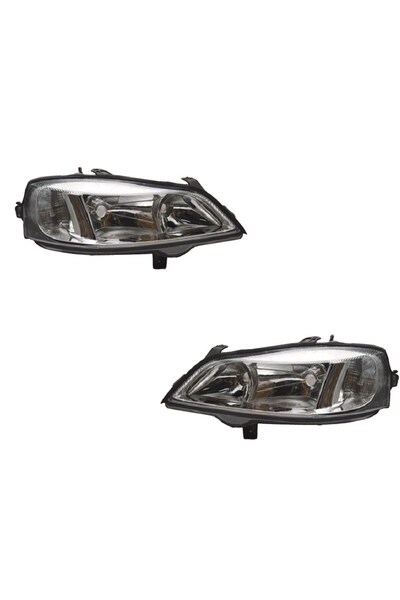 NS Nilser Auto Parts Opel Astra G Ön Sağ-Sol Takım Far Lambası Beyaz 1998-2004