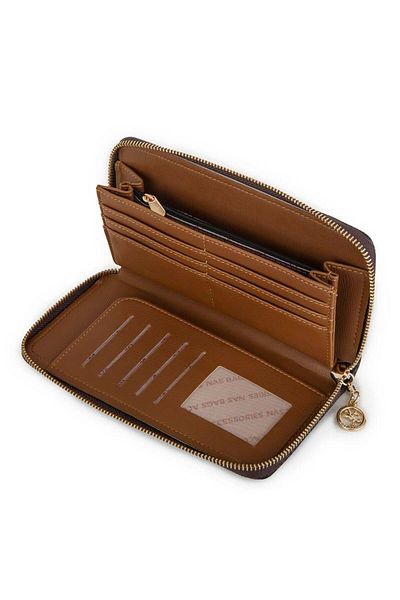 Nas Bag Портфейл с голям размер, съвместим с всички телефони - 21x10 см (ширина)