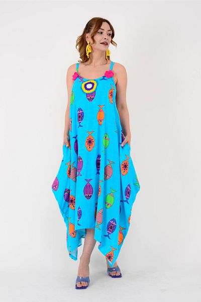 Rabiossa Rochie de damă cu bretele lungi