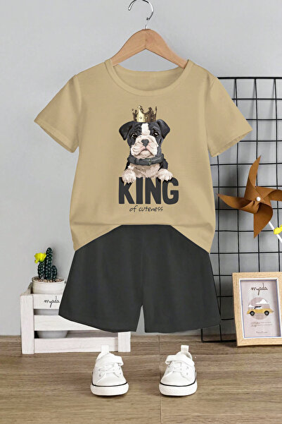MYADA King Dog Štampano Dječji set - okrugla kragna , Slatkoća napisano, Set ...
