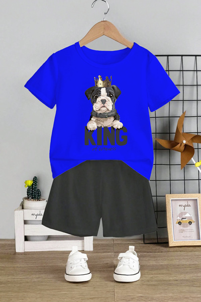 MYADA King Dog Štampano Dječji set - okrugla kragna , Slatkoća napisano, Set ...