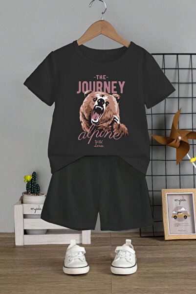 MYADA The Journey Пишний набір для дітей з принтом дикого ведмедя, 2 предмети...