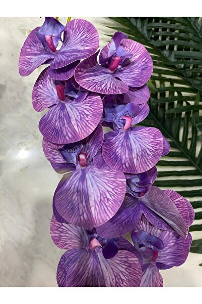 elif aksesuar Yapay Orkide Tek Dal Mor 88 Cm