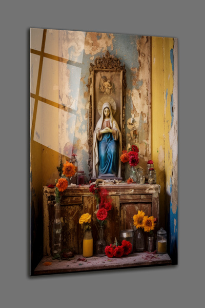 BV DEKOR ΘΡΗΣΚΕΥΤΙΚΗ ΓΥΑΛΙΝΗ ΖΩΓΡΑΦΙΚΗ ΜΕ ΘΕΜΑ Η ΠΑΡΘΕΝΟ ΜΑΡΙΑ - ΧΡΙΣΤΙΑΝΙΚΗ ...