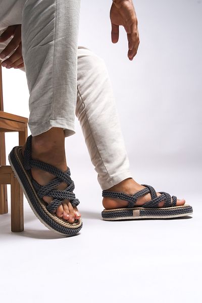 Riccon Heilrith Herren Sandalen0012102 - Geräuchert