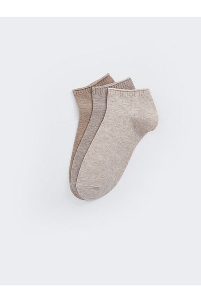 LC Waikiki Pack of 3 Women's Plain Booties Socks