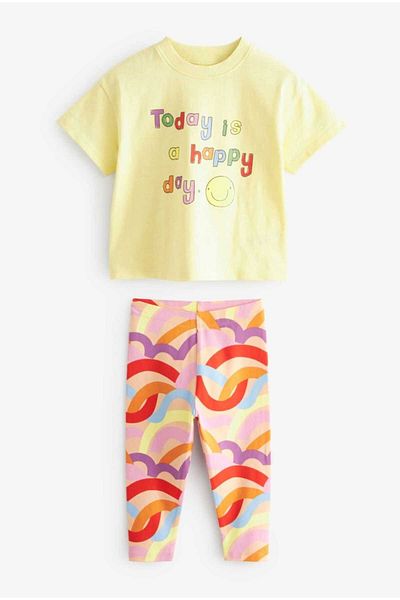 Next Baby Short Sleeve 100% Cotton Set - Bottom Top Set