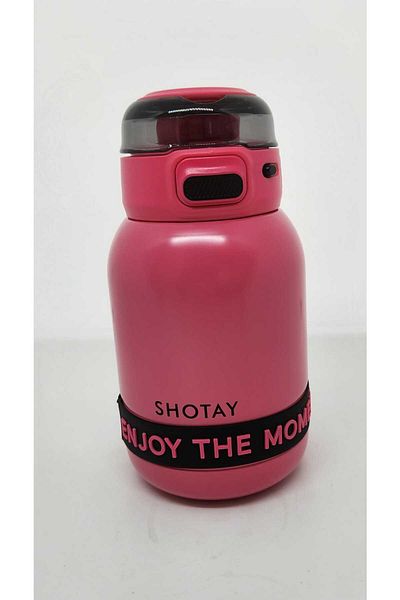 Shotay Enjoy St-8901 600ml Pink Black Thermos Flask