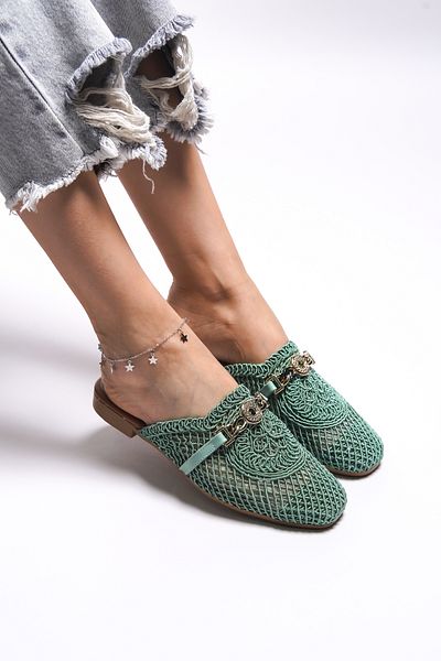Riccon Maendreil Women's Mint Slippers -0012100