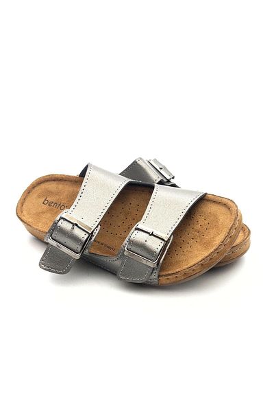 BENTO 41001 Papuci de zi cu zi confort pentru femei - Design cu cataramă dublă