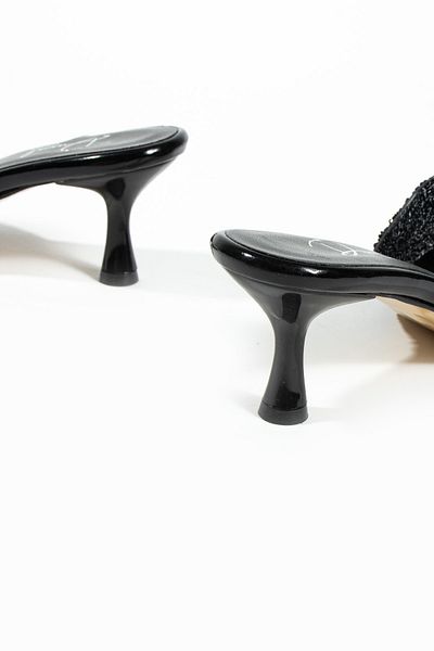 DUXAL SHOES Papuci cu toc cu perle Valencia