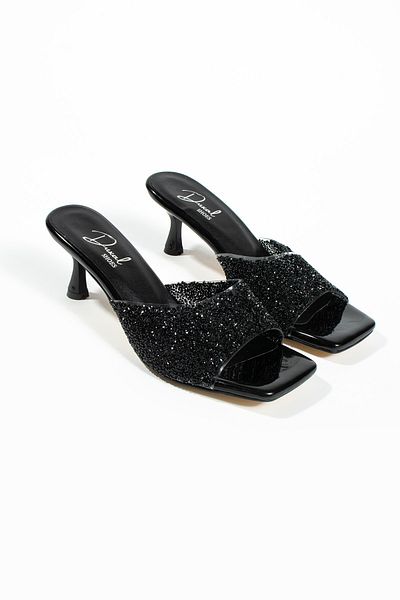 DUXAL SHOES Papuci cu toc cu perle Valencia