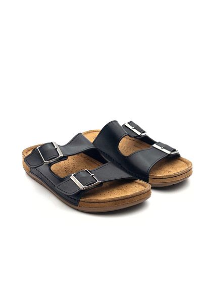 BENTO 41001 Papuci de zi cu zi confort pentru femei - Design cu cataramă dublă