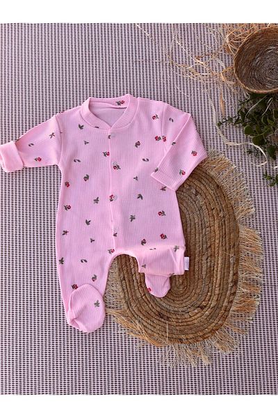 TiniMiny Kİds Tulip Patterned Footed Jumpsuit