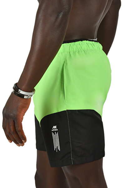 DeepSEA Ανδρικό κοντό μαγιό με πράσινο πλέγμα μικροπολυεστέρα Quick Dry 2403000