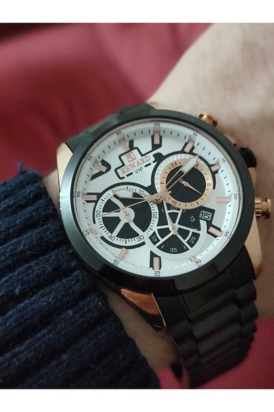 Reward Steel Case Men's Wristwatch Functional 1987