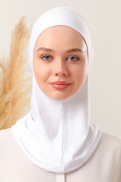Melodi Scarf Ecru Women's Hijab Neck Collar Sports Hijab Bonnet