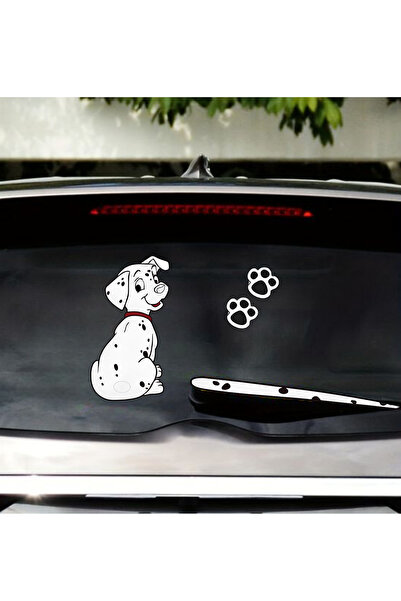 sanatıbedi Kedi - Köpek Temalı  Eğlenceli Araba Sticker / Suya dayanaıklı ara...