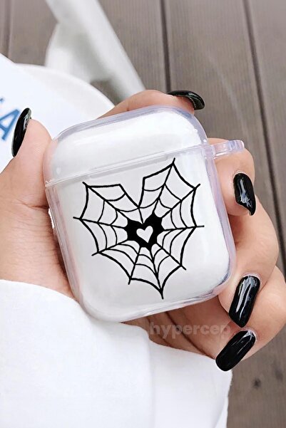 WANNA PROTECT Airpods 1 Ve 2. Nesil Uyumlu Desenli Tasarım Şeffaf Silikon Air...